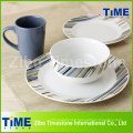 16PC 20PC Porcelain Dinner Set, Easy Simple Design Dinnerware Set (616043)